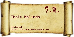 Tholt Melinda névjegykártya