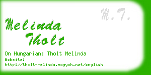 melinda tholt business card